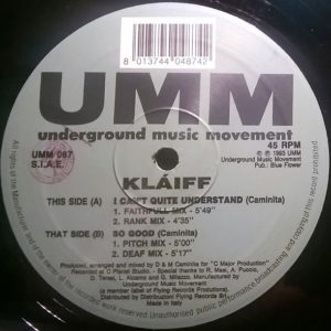 klaiff i cant quite understand umm records for sale buy 12 inch